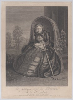 Youth under the clothing of decrepitude (La jeunesse sous les habillements de la décrépitude), 1751.