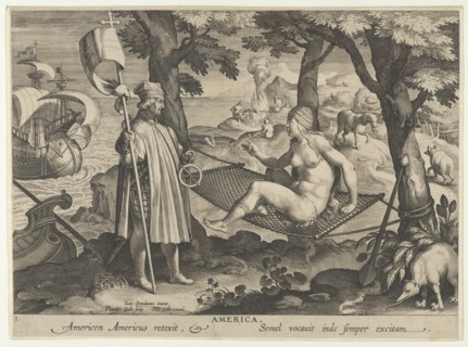 New Inventions of Modern Times [Nova Reperta], The Discovery of America, plate 1, ca. 1600.