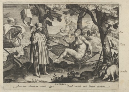 New Inventions of Modern Times [Nova Reperta], The Discovery of America, plate 1, ca. 1600.