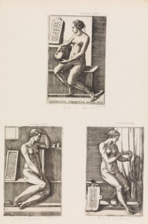 Arithmetic, from The Seven Liberal Arts, plate 4, 1544. [Grammar, Arithmetic, Rhetoric].
