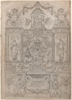 Title Page and Dedication for the "Compendiosa totius Anatomiae delineatio", 1545.