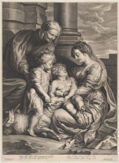 The Virgin and Christ child with Saint Anne and Saint John the Baptist, ca. 1640-59.