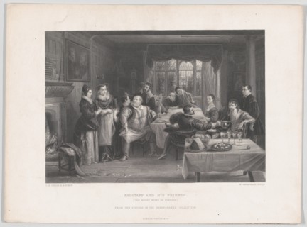 Falstaff and His Friends, "The Merry Wives of Windsor" (from "The Art Journal"), May 1868.