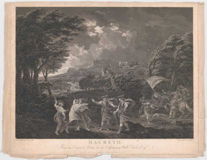 Macbeth and the Witches (Shakespeare, Macbeth, Act 1, Scene 1), 1770.