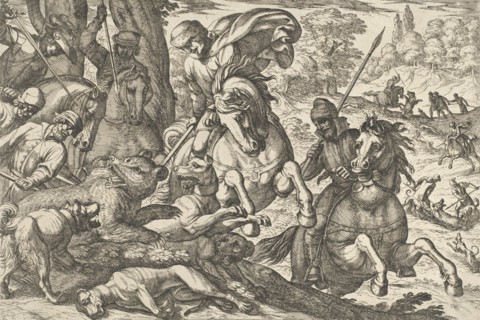 Bear Hunt, from 'Hunting Scenes VI', 1609.
