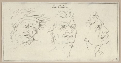 Le Colère (from Caractères des passions, gravés sur les desseins de l'illustre Monsieur le Brun), 1695-1720.