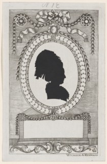 Silhouette of Gräfin Enzenberg, Stiftsfräulein, 1784-1834.
