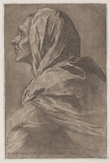 Head of a woman, ca. 1758.