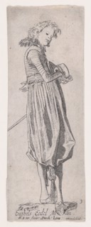 English Nobleman, from Noblemen of Different Countries, Plate 3, ca. 1615.