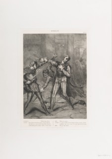 Villain, thou diest: plate 10 from Othello (Act 5, Scene 1), etched 1844, reprinted 1900.