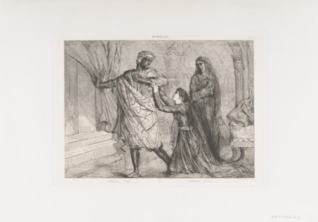 Away!: plate 7 from Othello (Act 3, Scene 4), etched 1844, reprinted 1900.
