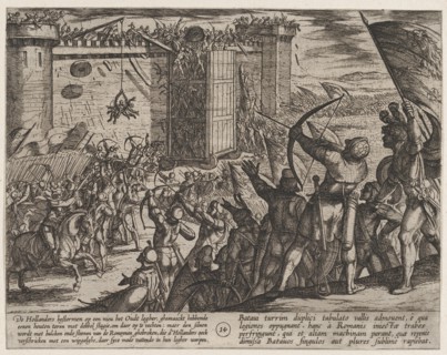 Plate 14: New Attack on the Old Fortress, from The War of the Romans Against the Batavians (Romanorvm et Batavorvm societas), 1611.
