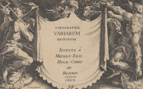 Title to Topographia Variarum Regionum, 1614.