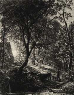 The Herdsman's Cottage, or Sunset, 1850.