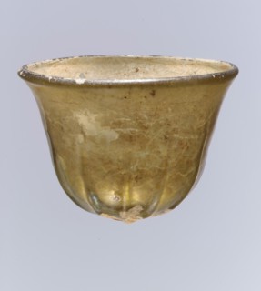 Glass Palm Cup, Frankish, 7th-8th century.