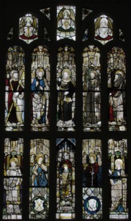 Composite Window of English Stained Glass, British, 15th century.