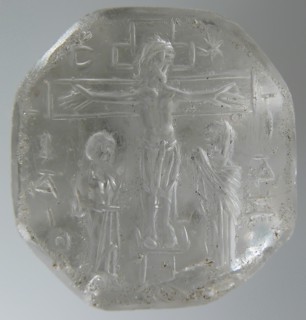 Intaglio Seal with the Crucifixion, Byzantine, 9th-11th century.