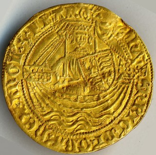 Quarter Noble of Edward III (r. 1327-77), British, 1327-77.
