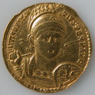 Solidus of Constantius II (Sole Emperor, 353-361), Byzantine, 353-361.
