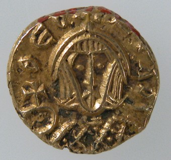 Gold Tremissis of Theophilos, Byzantine, 831-842.