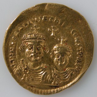 Solidus, Byzantine, 7th century (613-641).