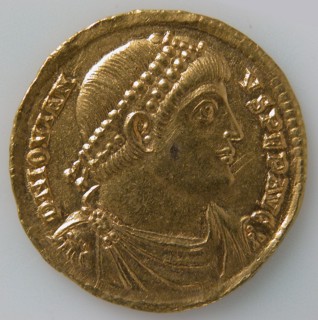 Solidus of Jovian (r. 363-364), Byzantine, 363-364.