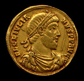 Gold Solidus of Julian (361-63), Byzantine, 361-363.