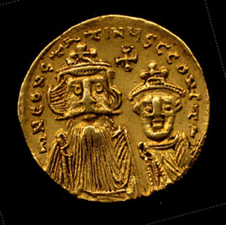 Gold Solidus of Constans II (641-68), Early Byzantine, 654-659.