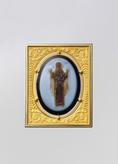 Cameo of the Virgin and Child, Byzantine, ca. 1050-1100 (cameo); ca. 1800 (frame). Frame made by Adrien Jean Maximilien Vachette.