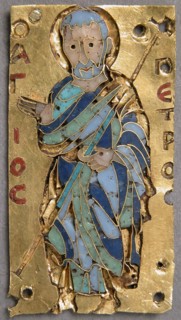 Plaque with Saint Peter, Byzantine, 11th century.