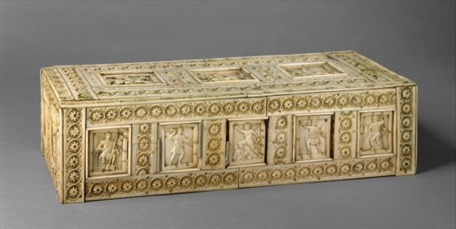 Casket with Warriors and Mythological Figures, Byzantine, 10th-11th century.