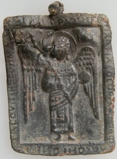 Icon Pendant with the Archangel Michael, Byzantine, ca. 1300 or later.