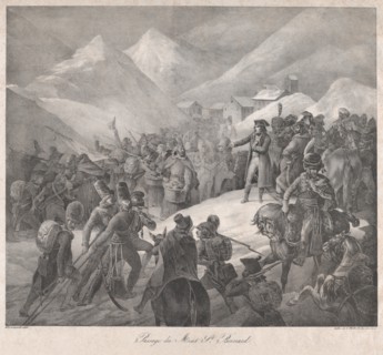 Passage through Mt. Saint-Bernard, 1822.