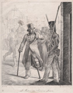 The Swiss Sentry at the Louvre, 1819.