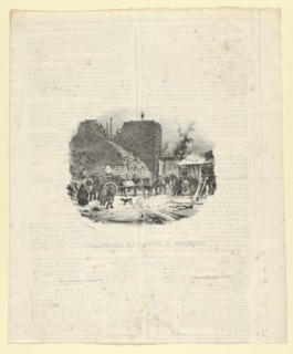 Chantier de Bois a Bruler, 19th century.