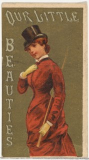 From the Girls and Children series (N58) promoting Our Little Beauties Cigarettes for Allen & Ginter brand tobacco products, 1887.