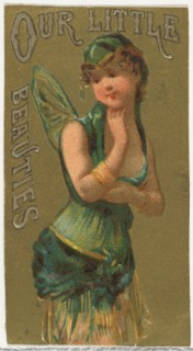 From the Girls and Children series (N58) promoting Our Little Beauties Cigarettes for Allen & Ginter brand tobacco products, 1887.