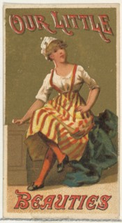 From the Girls and Children series (N58) promoting Our Little Beauties Cigarettes for Allen & Ginter brand tobacco products, 1887.