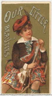 From the Girls and Children series (N58) promoting Our Little Beauties Cigarettes for Allen & Ginter brand tobacco products, 1887.
