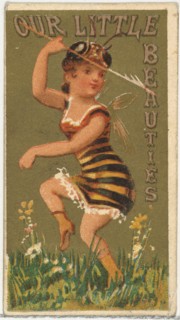 From the Girls and Children series (N58) promoting Our Little Beauties Cigarettes for Allen & Ginter brand tobacco products, 1887.