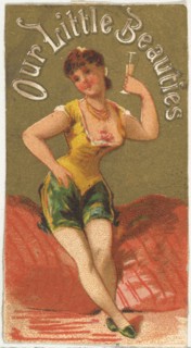From the Girls and Children series (N58) promoting Our Little Beauties Cigarettes for Allen & Ginter brand tobacco products, 1887.