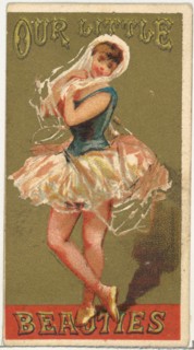 From the Girls and Children series (N58) promoting Our Little Beauties Cigarettes for Allen & Ginter brand tobacco products, 1887.