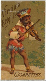 From the Girls and Children series (N64) promoting Virginia Brights Cigarettes for Allen & Ginter brand tobacco products, 1886.
