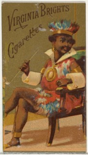 From the Girls and Children series (N64) promoting Virginia Brights Cigarettes for Allen & Ginter brand tobacco products, 1886.