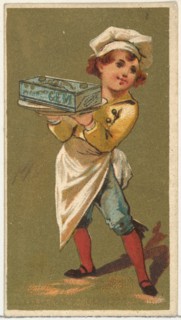 From the Girls and Children series (N65) promoting Richmond Gem Cigarettes for Allen & Ginter brand tobacco products, ca. 1886.