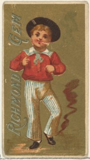 From the Girls and Children series (N65) promoting Richmond Gem Cigarettes for Allen & Ginter brand tobacco products, ca. 1886.