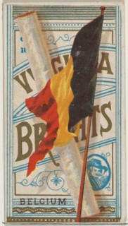 Belgium, from Flags of All Nations, Series 1 (N9) for Allen & Ginter Cigarettes Brands, 1887.