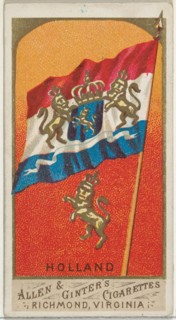 Holland, from Flags of All Nations, Series 1 (N9) for Allen & Ginter Cigarettes Brands, 1887.