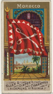 Morocco, from Flags of All Nations, Series 1 (N9) for Allen & Ginter Cigarettes Brands, 1887.