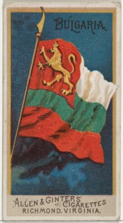 Bulgaria, from Flags of All Nations, Series 2 (N10) for Allen & Ginter Cigarettes Brands, 1890.